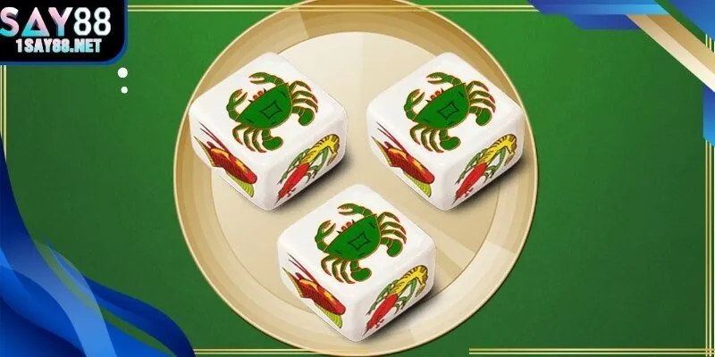 Bảng kết quả Bầu cua hiển thị rõ chuỗi xúc xắc gần nhất.