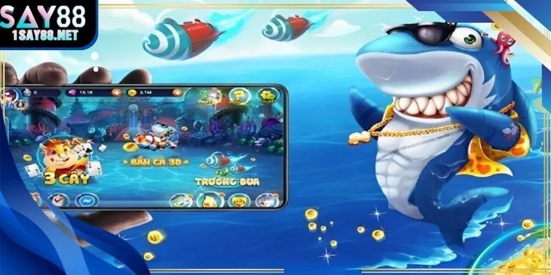 Hình ảnh boss rồng với thanh máu lớn và mức thưởng cao trong Bắn cá rồng.